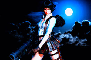 devil, May, Cry, Warrior, Moon, Games, Girls, Sci fi