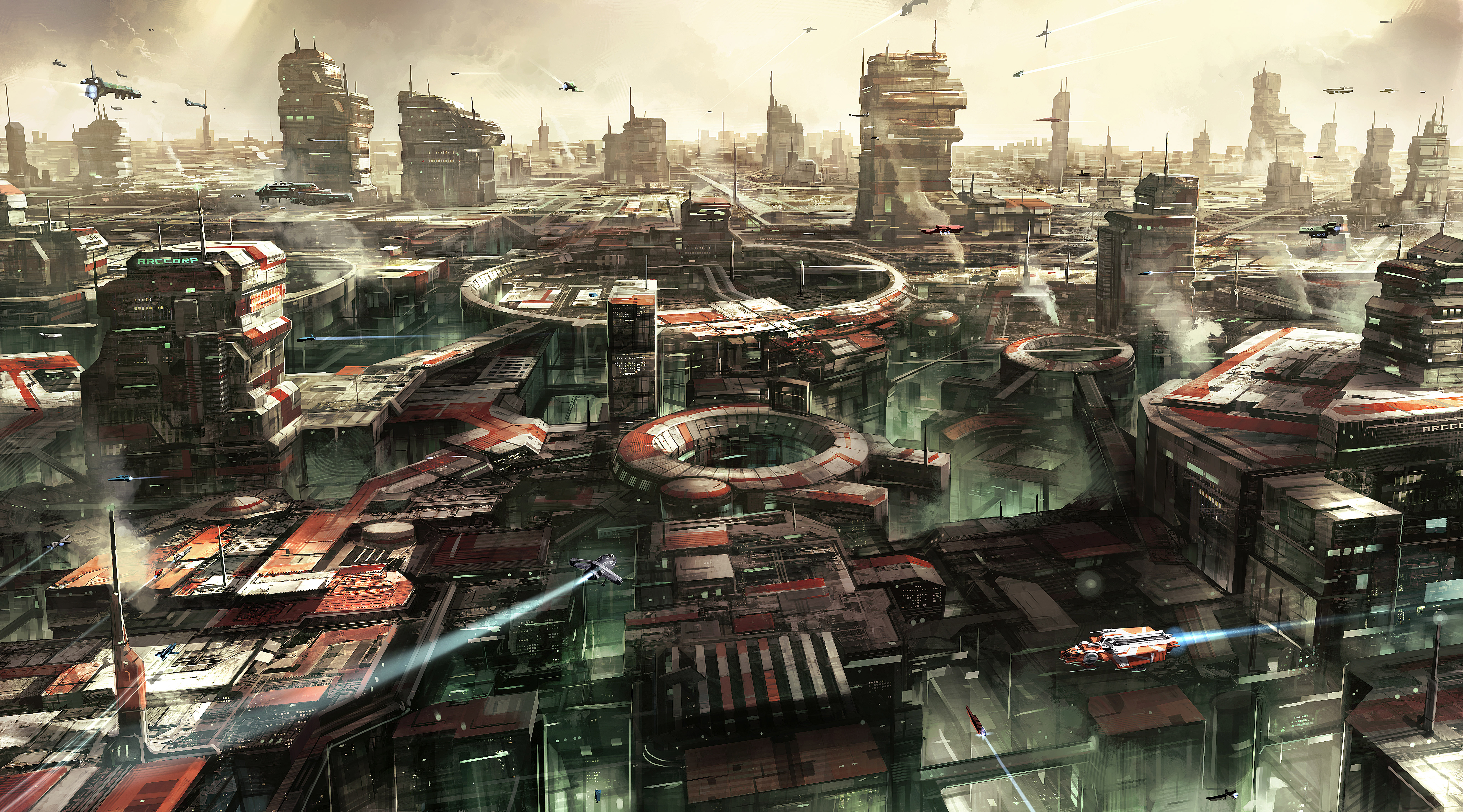 star, Citizen, Sci fi, Spaceship, Game, City Wallpaper