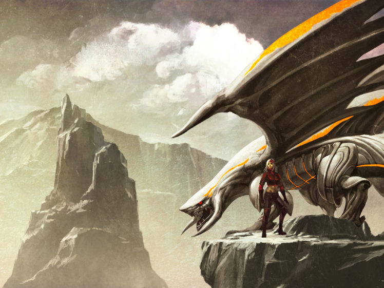 crimson, Dragon, Fantasy HD Wallpaper Desktop Background