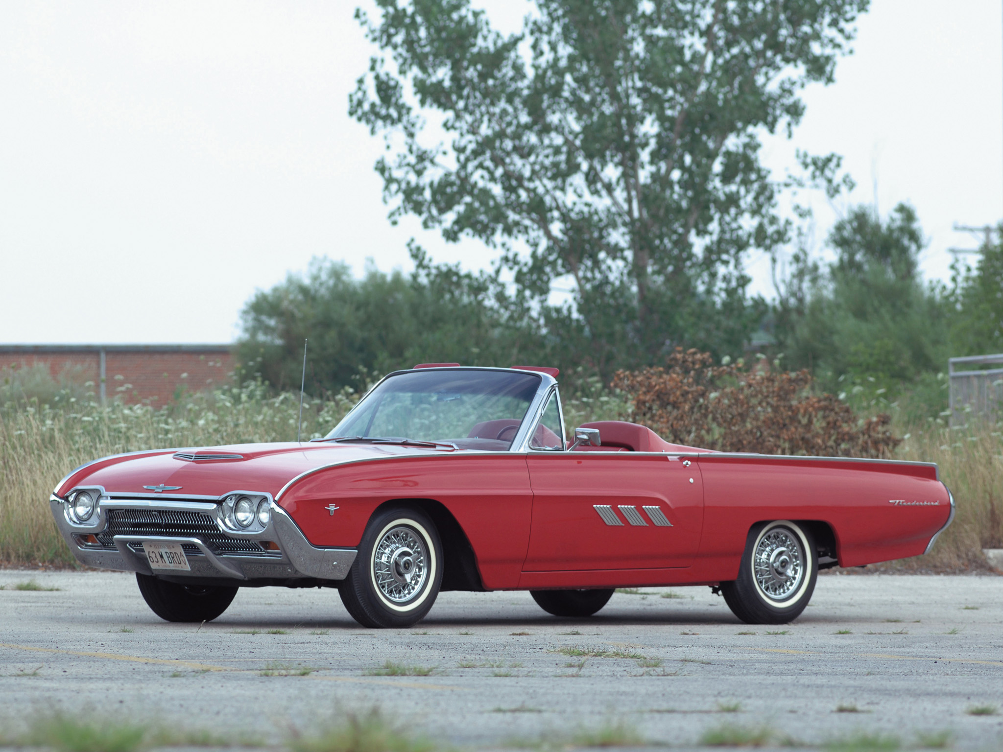 1963, Ford, Thunderbird, 390, 340hp, Convertible, Roadster,  76b , Luxury, Classic, Supercar, Gd Wallpaper