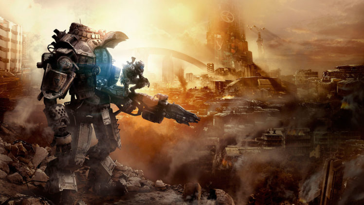 titanfall, Sci fi, Game, Mecha, City HD Wallpaper Desktop Background
