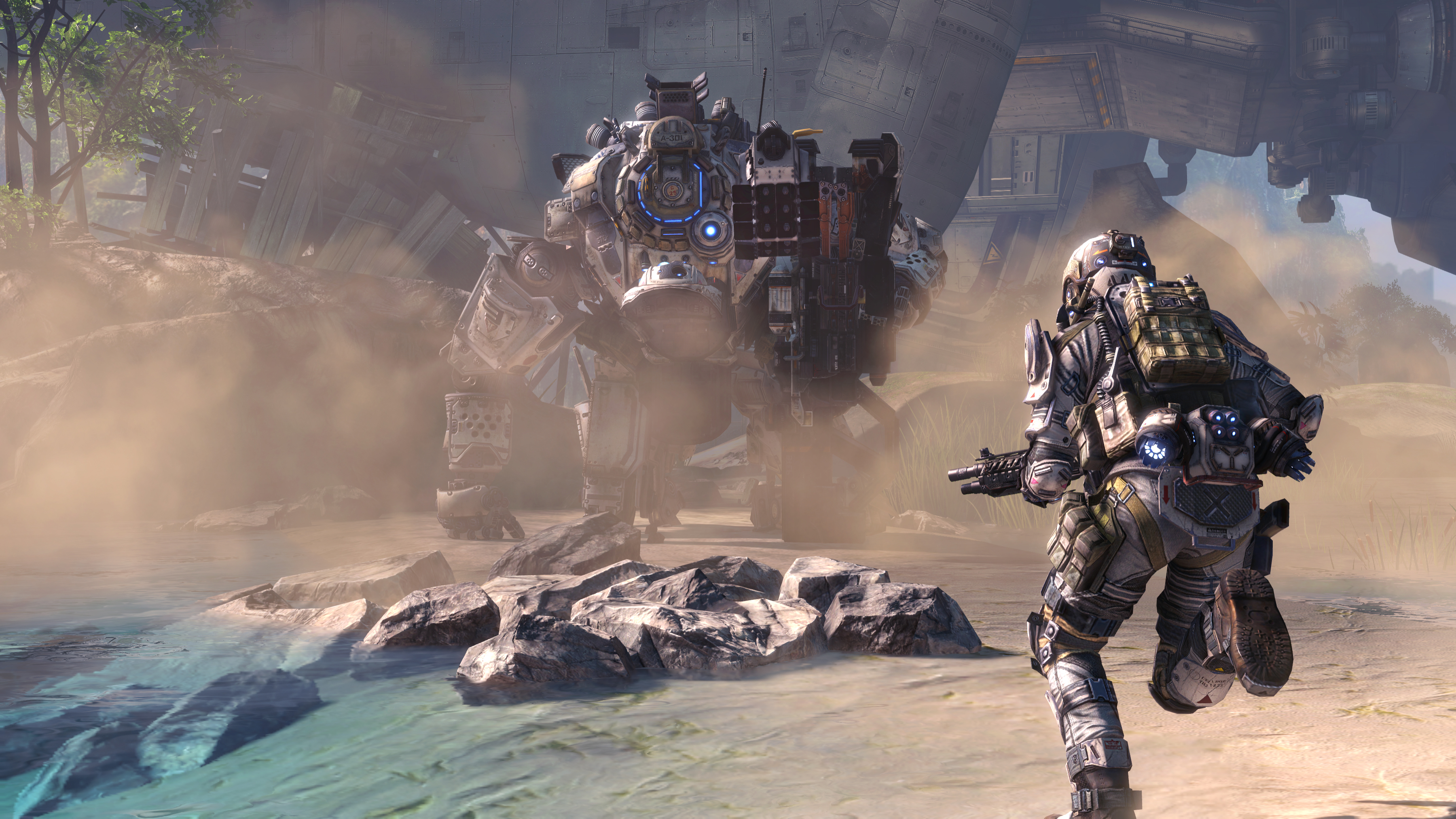 titanfall, Sci fi, Game, Mecha, Battle, Warrior, Armor Wallpaper
