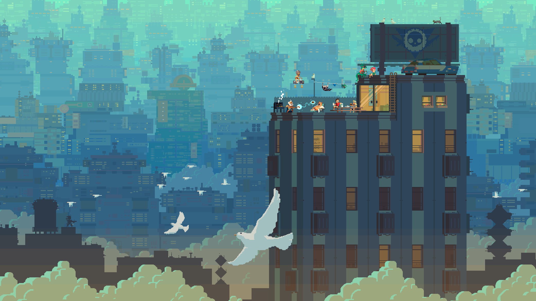 transistor, Game, Anime, City Wallpaper