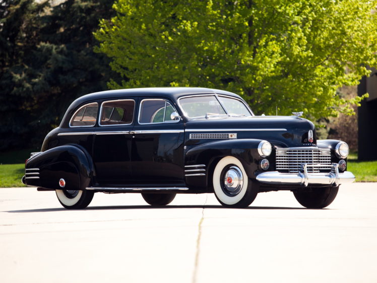 1941, Cadillac, Fleetwood, Seventy five, Touring, Sedan,  41 7519 , Retro, Luxury HD Wallpaper Desktop Background