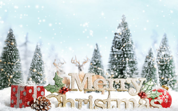 tree, Snowflake, New, Year, Merry, Christmas HD Wallpaper Desktop Background