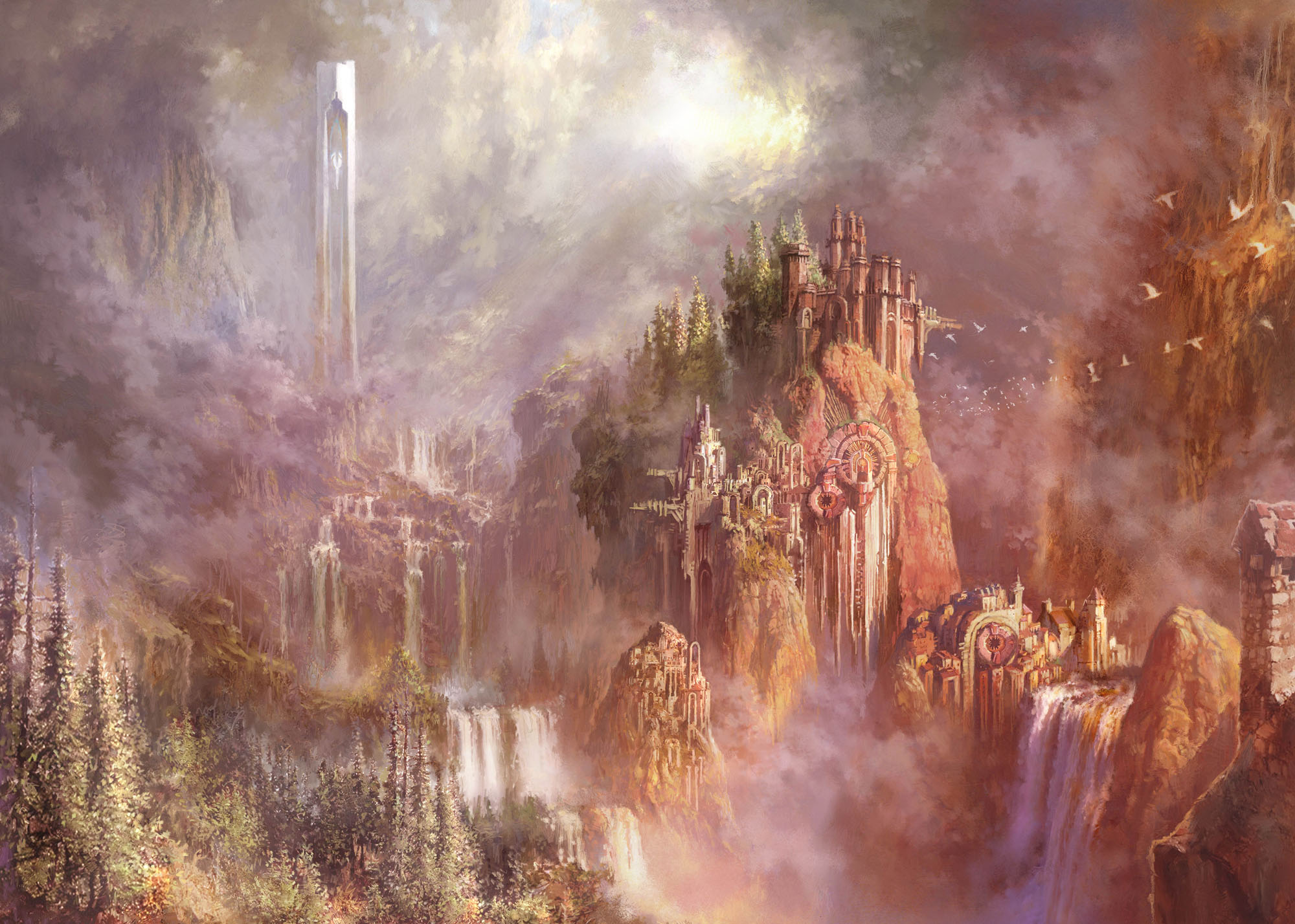 aion, The, Tower, Of, Eternity, Fantasy, Anime Wallpaper