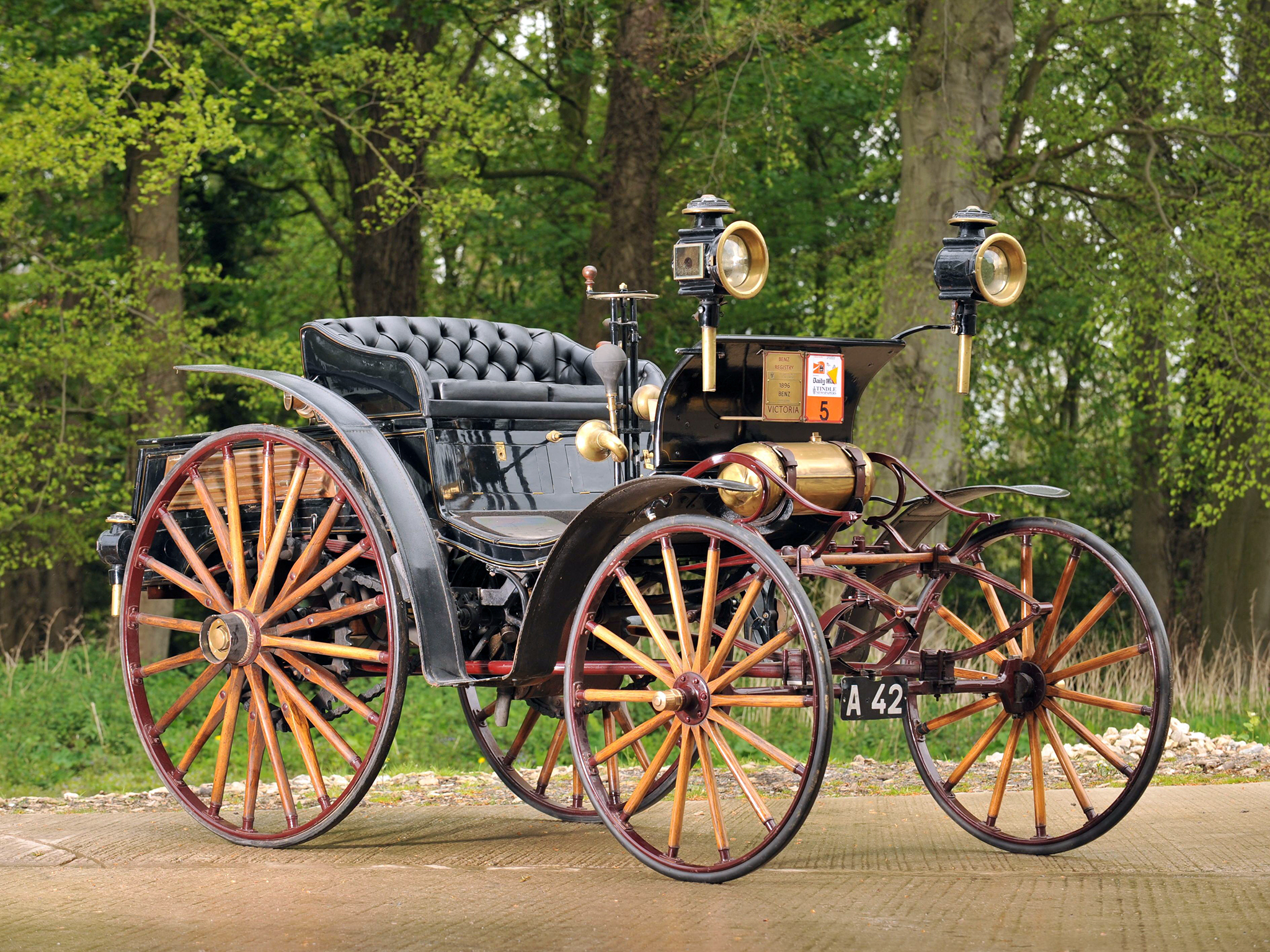 1896, Benz, 5, Ps, Victoria, Retro, P s, Wheel Wallpaper