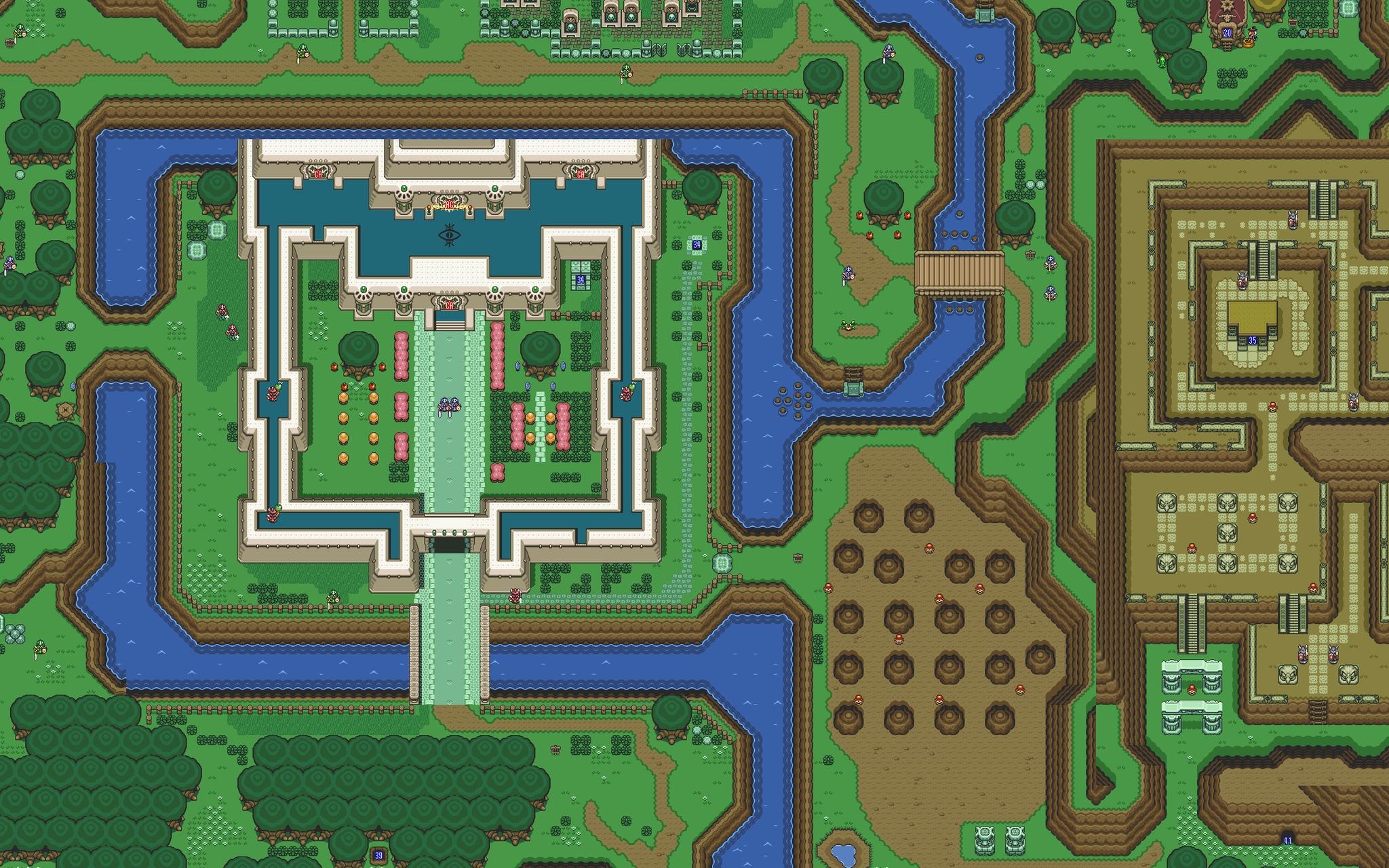 the, Legend, Of, Zelda, Maps, Pixelart Wallpaper