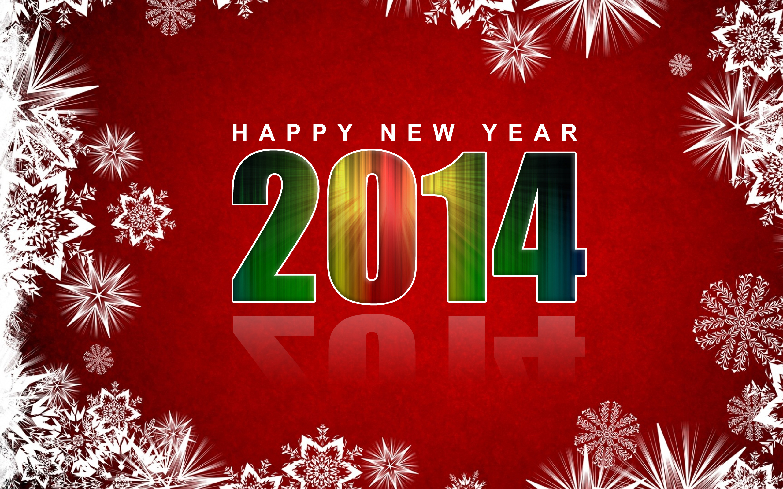 holidays, Christmas,  , New, Year,  , 2014, Snowflakes Wallpaper
