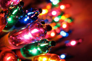 christmas, Lights, Bokeh
