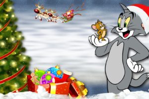 christmas, Tom, Jerry