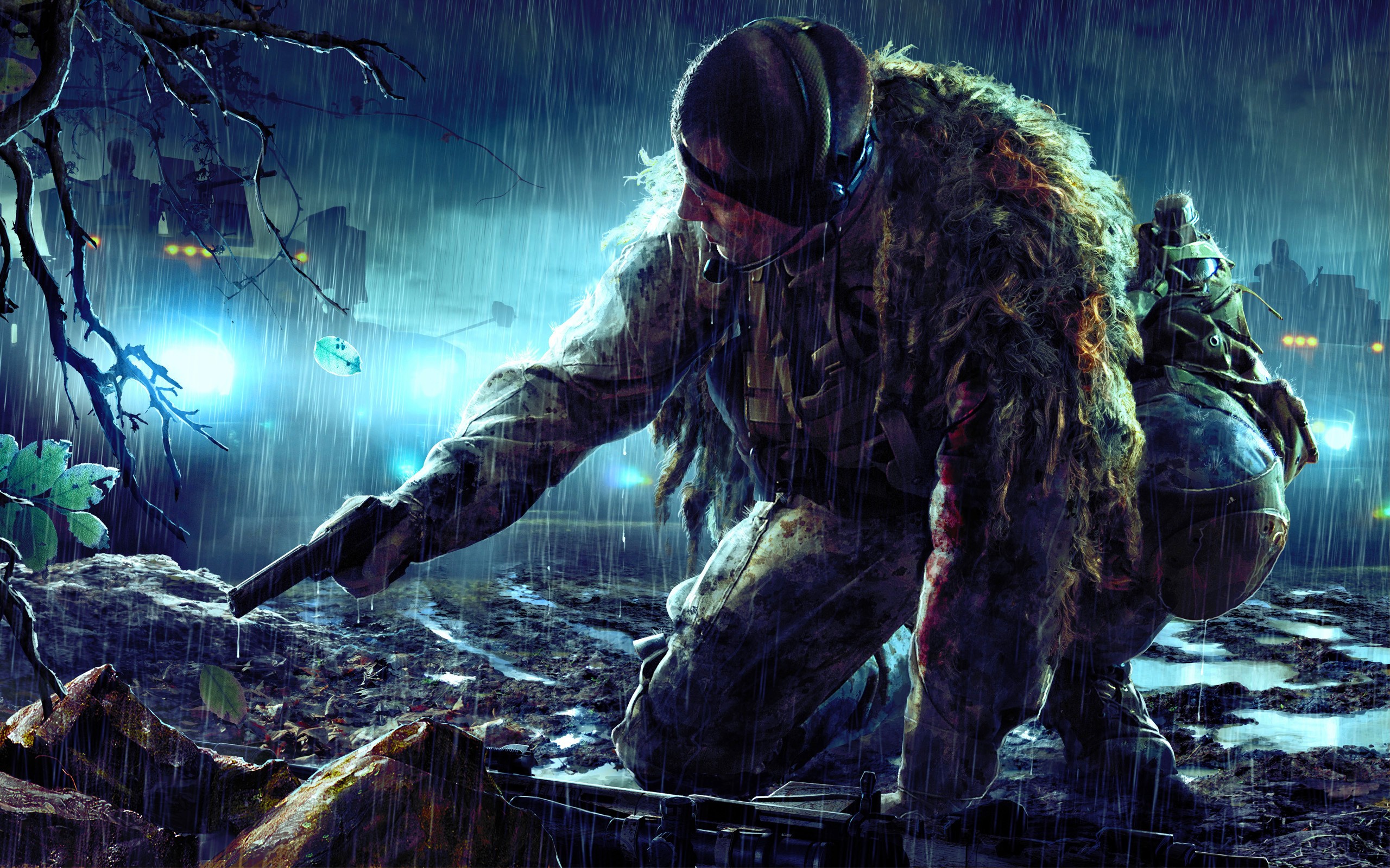 soldiers, Video, Games, Guns, Night, Cartoonish, Special, Forces Wallpaper