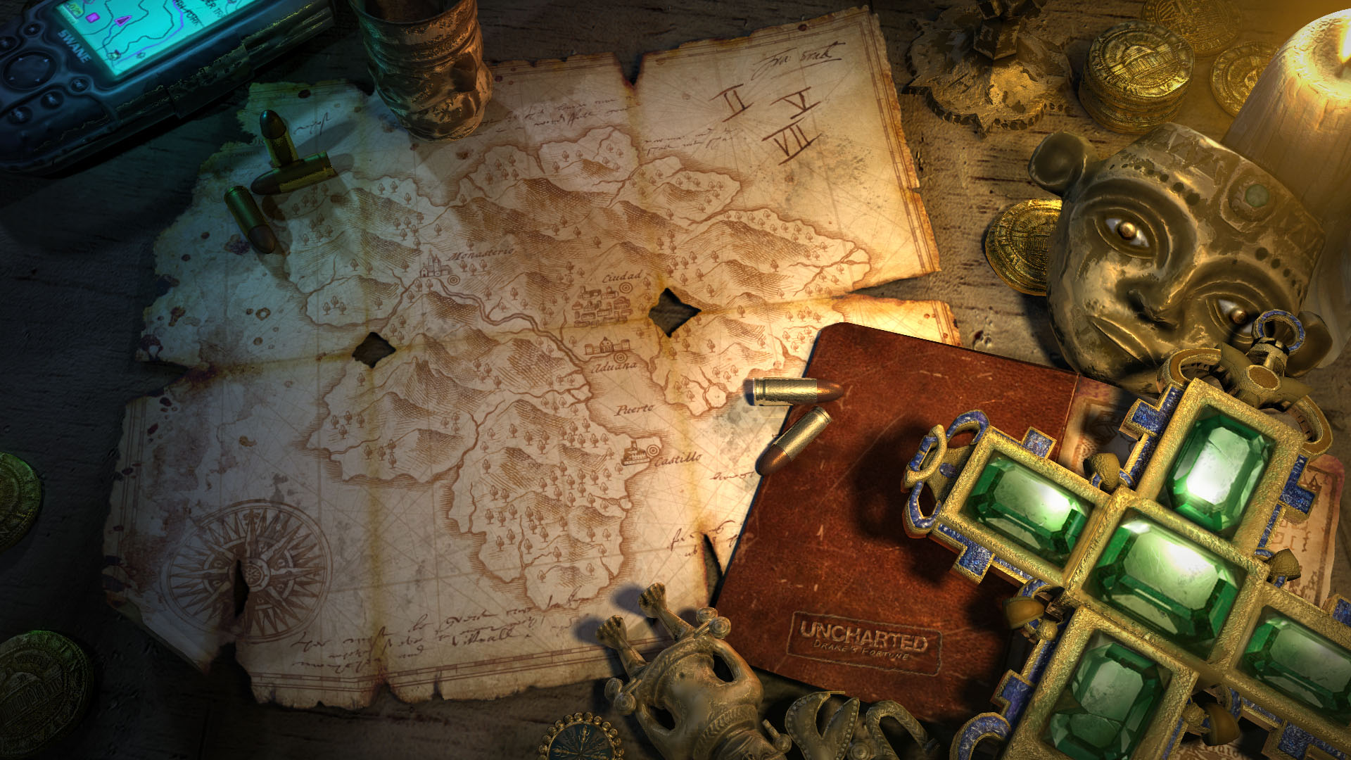 maps, Uncharted, Nathan, Drake, Treasure, Playstation Wallpaper