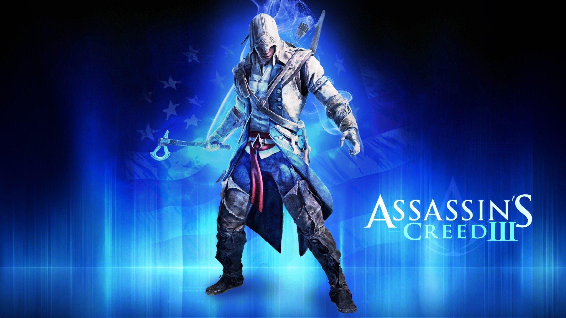 video, Games, Blue, Assassin, Assassins, Creed, Assassins, Creed, 3, Fan, Art Wallpaper