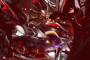 abstract, Video, Games, Blood, Moon, League, Of, Legends, Akali, Game, Characters