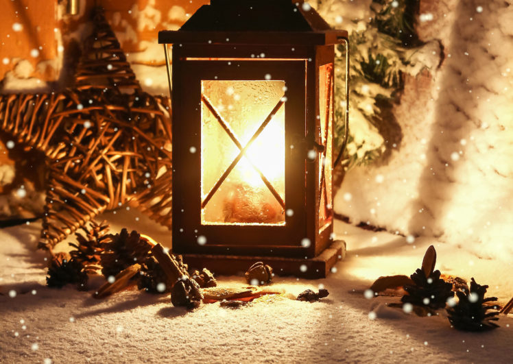 winter, Flashlight, Candle, Light, Lantern, Lamp, Bokeh HD Wallpaper Desktop Background