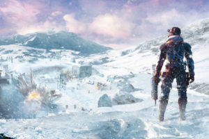 lost, Planet, Snow, Games, 3d, Graphics, Warrior, Sci fi