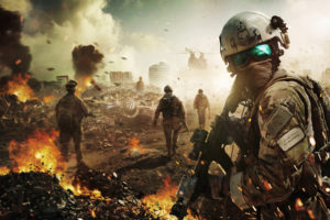 ghost, Recon, Graw, Soldiers, Fire, Military, Apocalyptic, Warrior, Sci fi