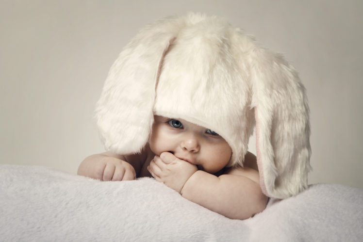 hares, Infants, Winter, Hat, Children HD Wallpaper Desktop Background