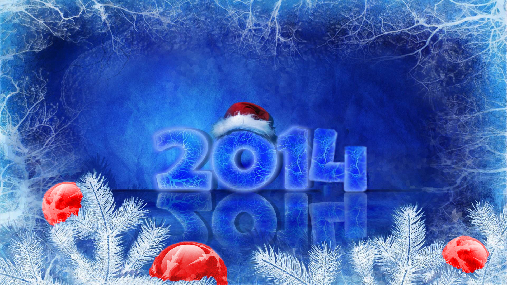 new, Year, 2014, Christmas Wallpaper