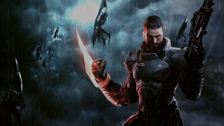 rain, Mass, Effect, Mass, Effect, 3, Reapers HD Wallpaper Desktop Background