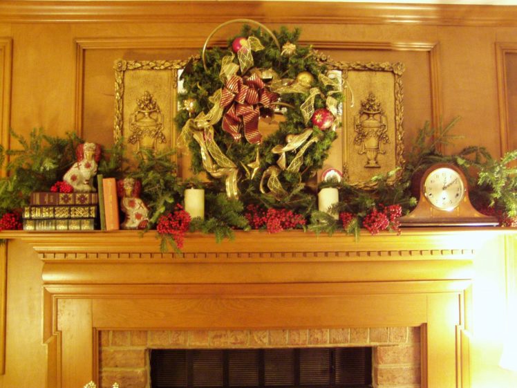 christmas, Fireplace, Fire, Holiday, Festive, Decorations, Eq, Jpg HD Wallpaper Desktop Background