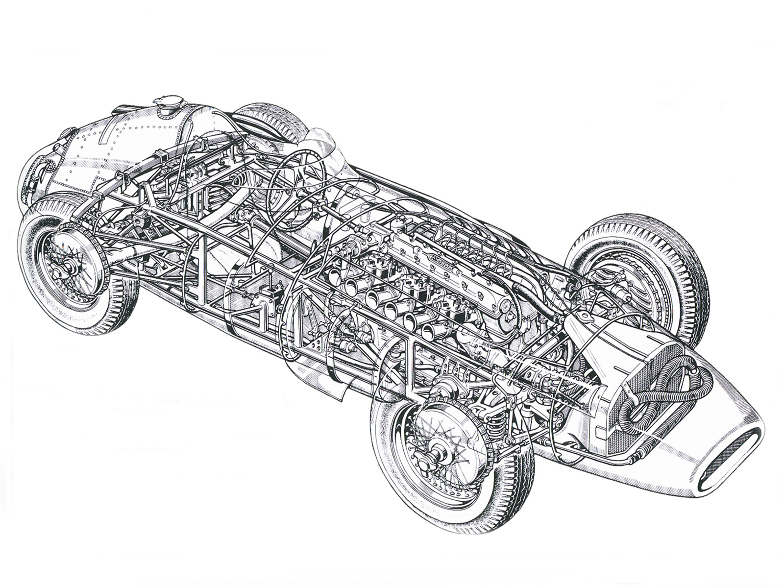 1954 60, Maserati, 250f, Race, Racing, Retro, Interior, Engine Wallpaper