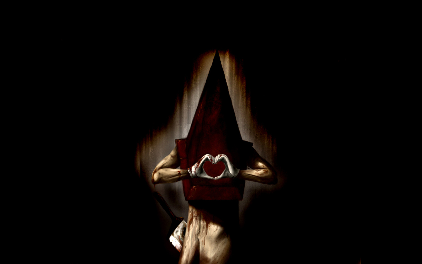 video, Games, Silent, Hill, Pyramid, Head, Black, Background Wallpaper
