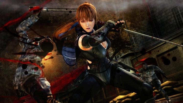 ninja, Gaiden, Fantasy, Anime, Warrior, Weapon, Sword, Blood, Battle HD Wallpaper Desktop Background