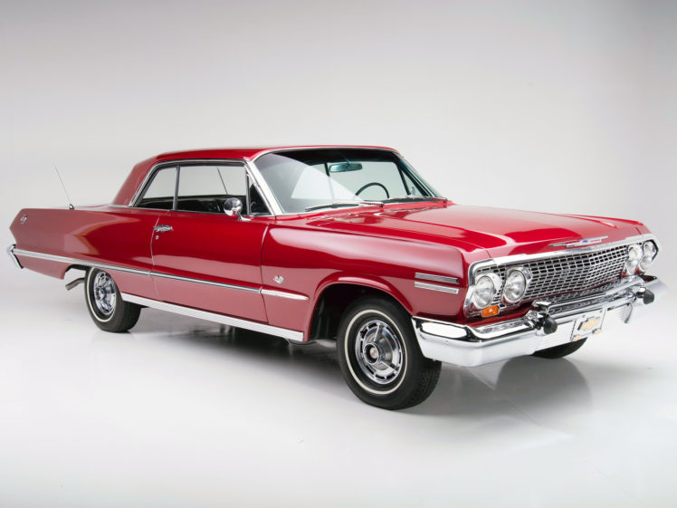 1963, Chevrolet, Impala, S s, 327, 300hp, Sport, Coupe,  1847 , Muscle, Classic HD Wallpaper Desktop Background
