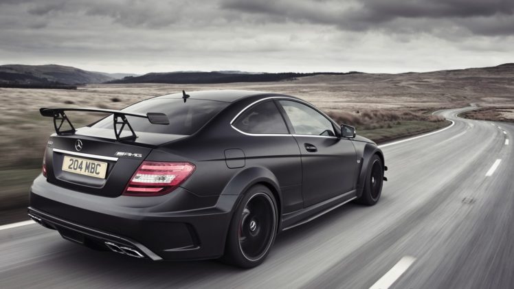 black, Cars, Roads, Automotive, Royal, Respect, Mercedes benz, Black, Series, Mercedes, C, 63, Amg, Mercedes, Benz, C63, Black, Series, Automobiles, Mercedes, Benz, C63, Black, Series, Coupe HD Wallpaper Desktop Background