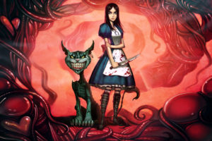 video, Games, Alice, Concept, Art, Alice , Madness, Returns, Cheshire, Cat, Madness, American, Mcgees, Alice, Striped, Legwear