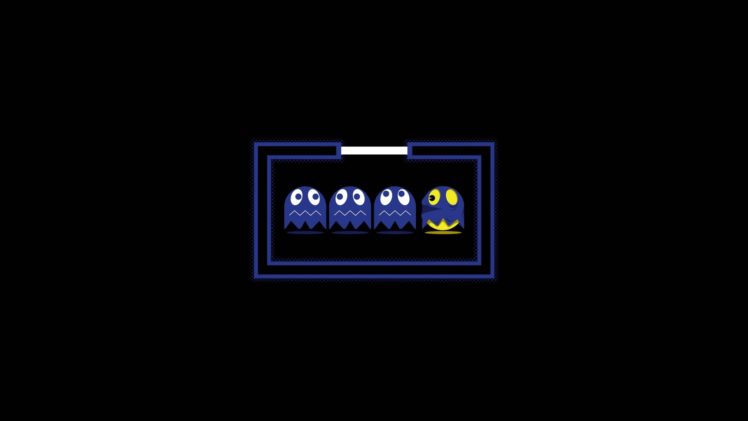 cartoons, Abstract, Video, Games, Ghosts, Solid, Pac man, Simplistic, Simple HD Wallpaper Desktop Background
