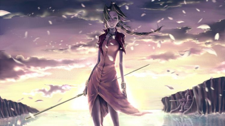Women Final Fantasy Final Fantasy Vii Video Games Aerith Gainsborough Aeris Wallpapers Hd Desktop And Mobile Backgrounds