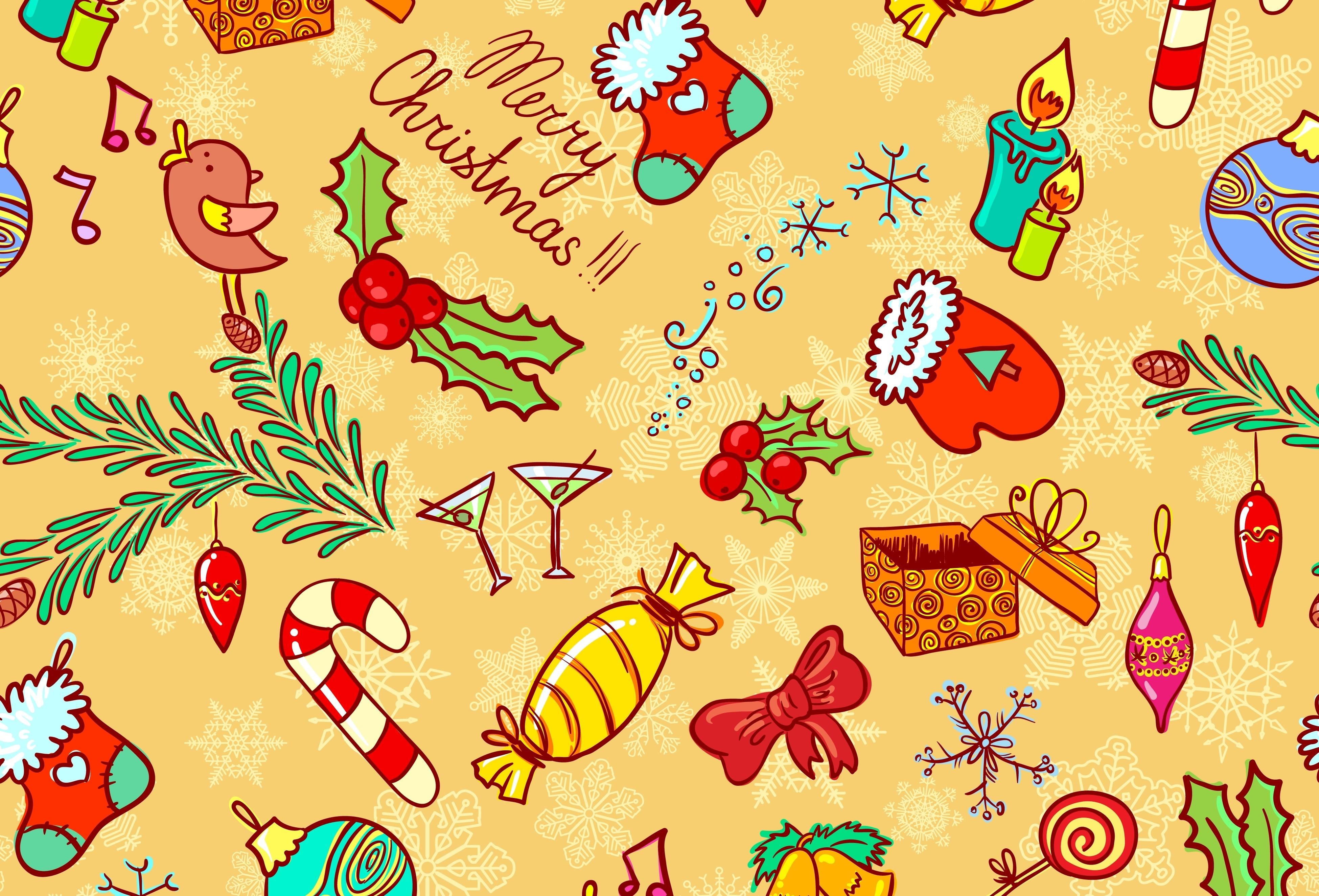 holiday, Texture, Winter, Vector Wallpaper