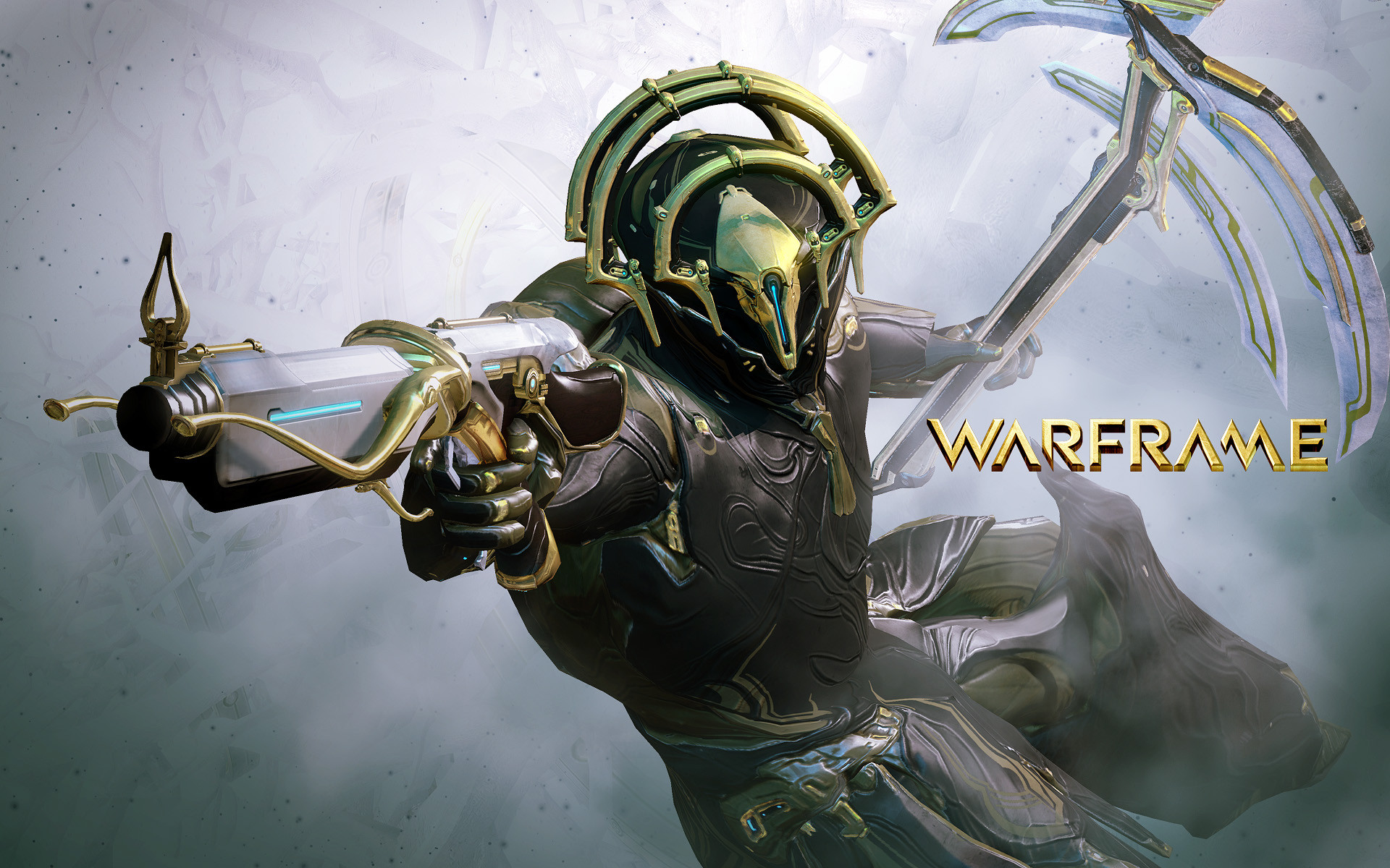 warframe, Sci fi, Warrior, Armor, Robot, Cyborg, Weapon, Gun, Poster Wallpaper