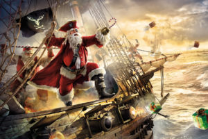 advertisements, Christmas, Santa, Seasonal, Pirates, Fantasy, Ships, Vehicles