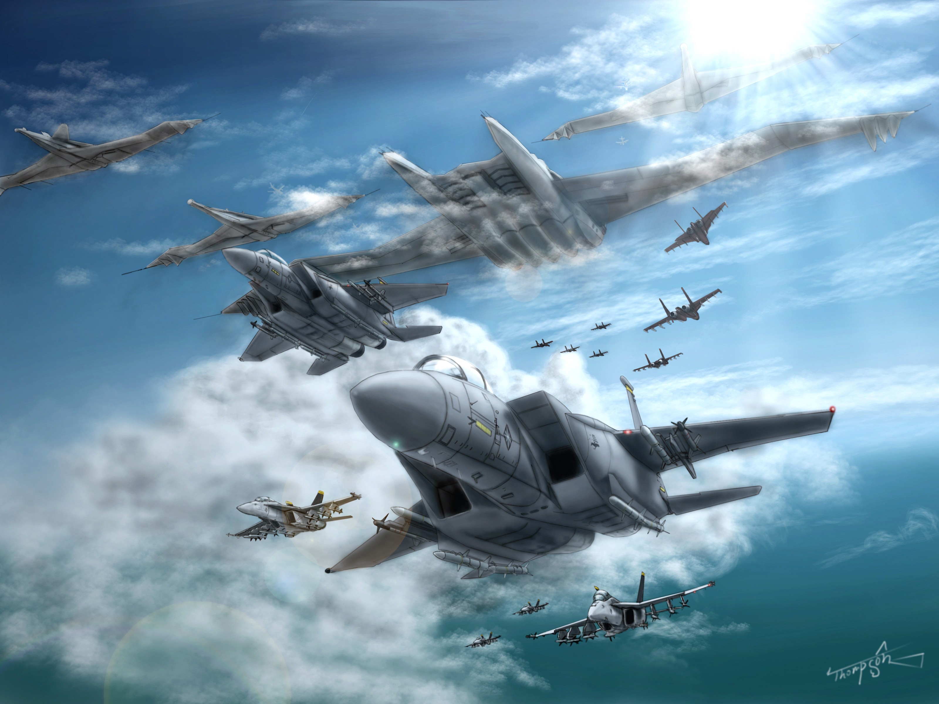 ace, Combat, Game, Jet, Airplane, Aircraft, Fighter, Plane, Military, Battle Wallpaper