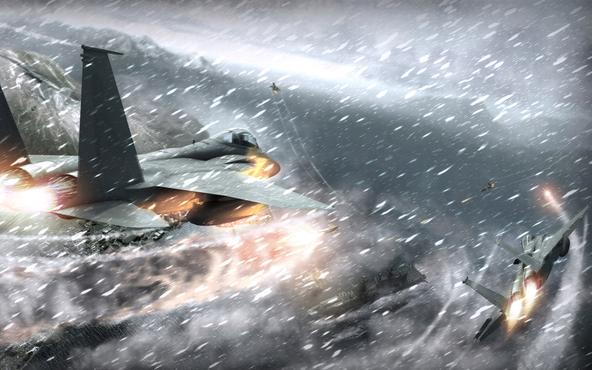 ace, Combat, Game, Jet, Airplane, Aircraft, Fighter, Plane, Military, Battle, Weapon, Missile Wallpaper
