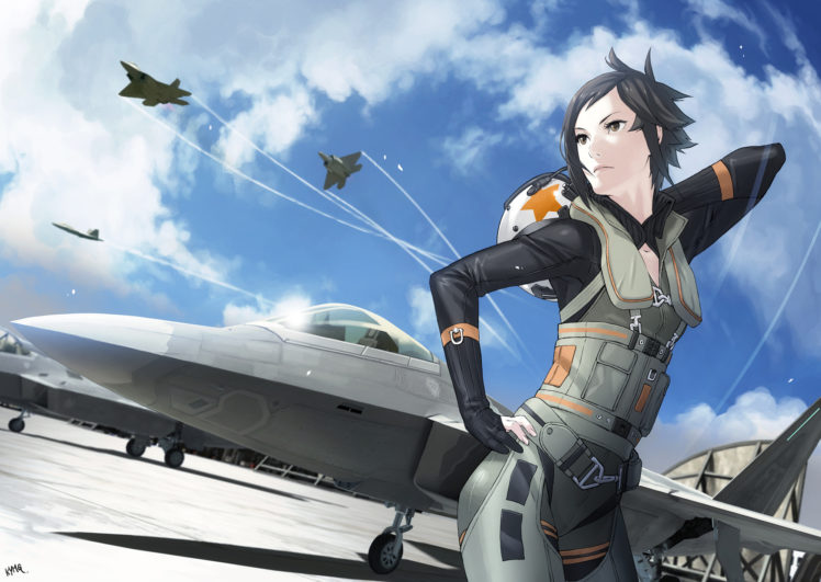 ace, Combat, Game, Jet, Airplane, Aircraft, Fighter, Plane, Military, Girl HD Wallpaper Desktop Background