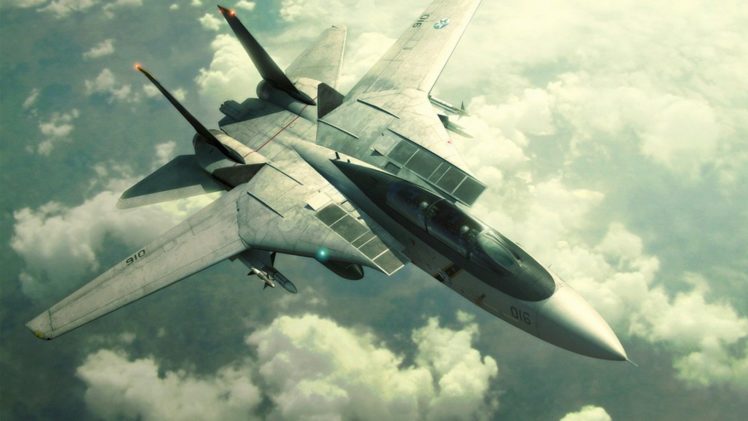 ace, Combat, Game, Jet, Airplane, Aircraft, Fighter, Plane, Military, Sky, Clouds HD Wallpaper Desktop Background
