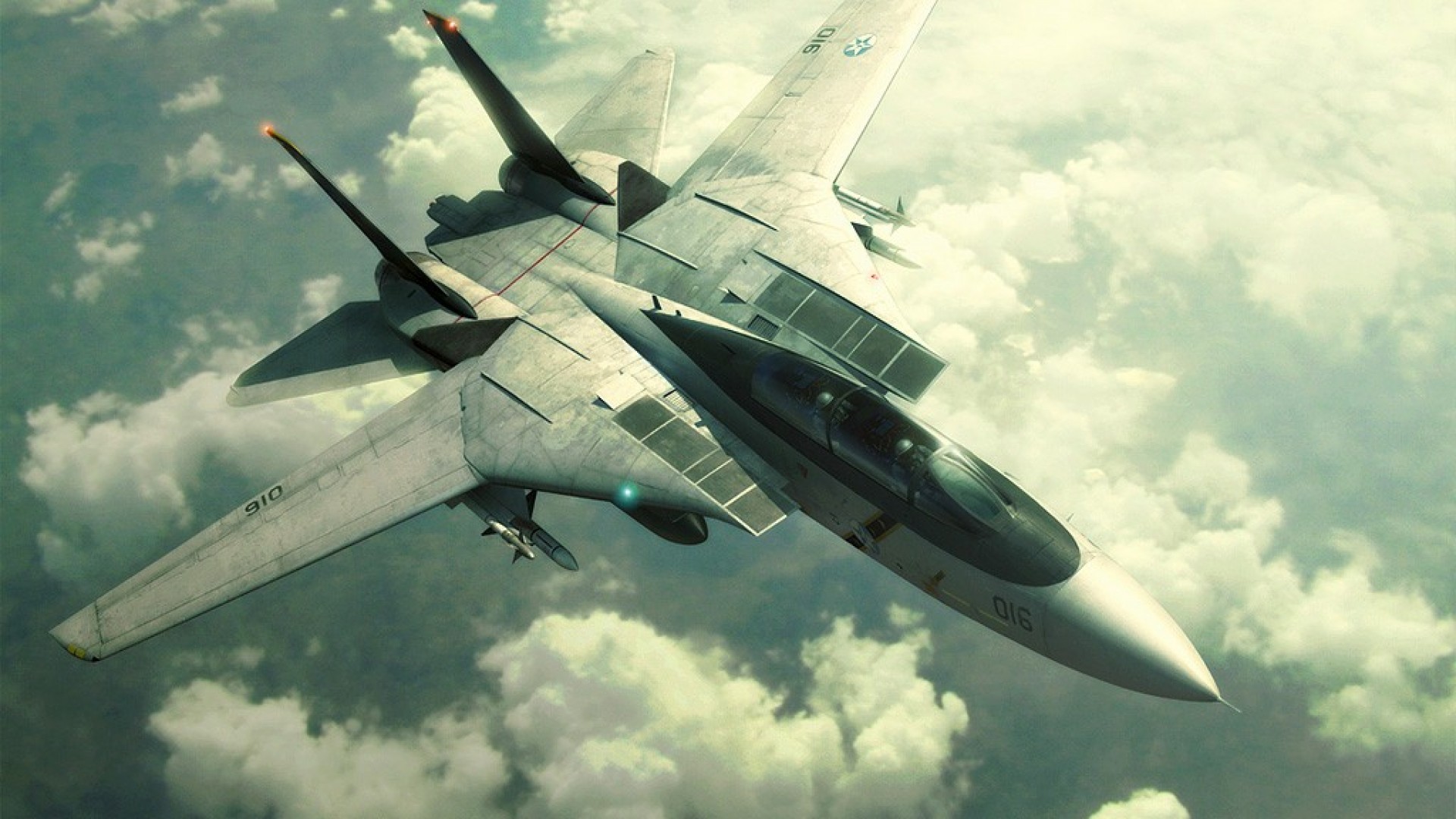 ace, Combat, Game, Jet, Airplane, Aircraft, Fighter, Plane, Military, Sky, Clouds Wallpaper