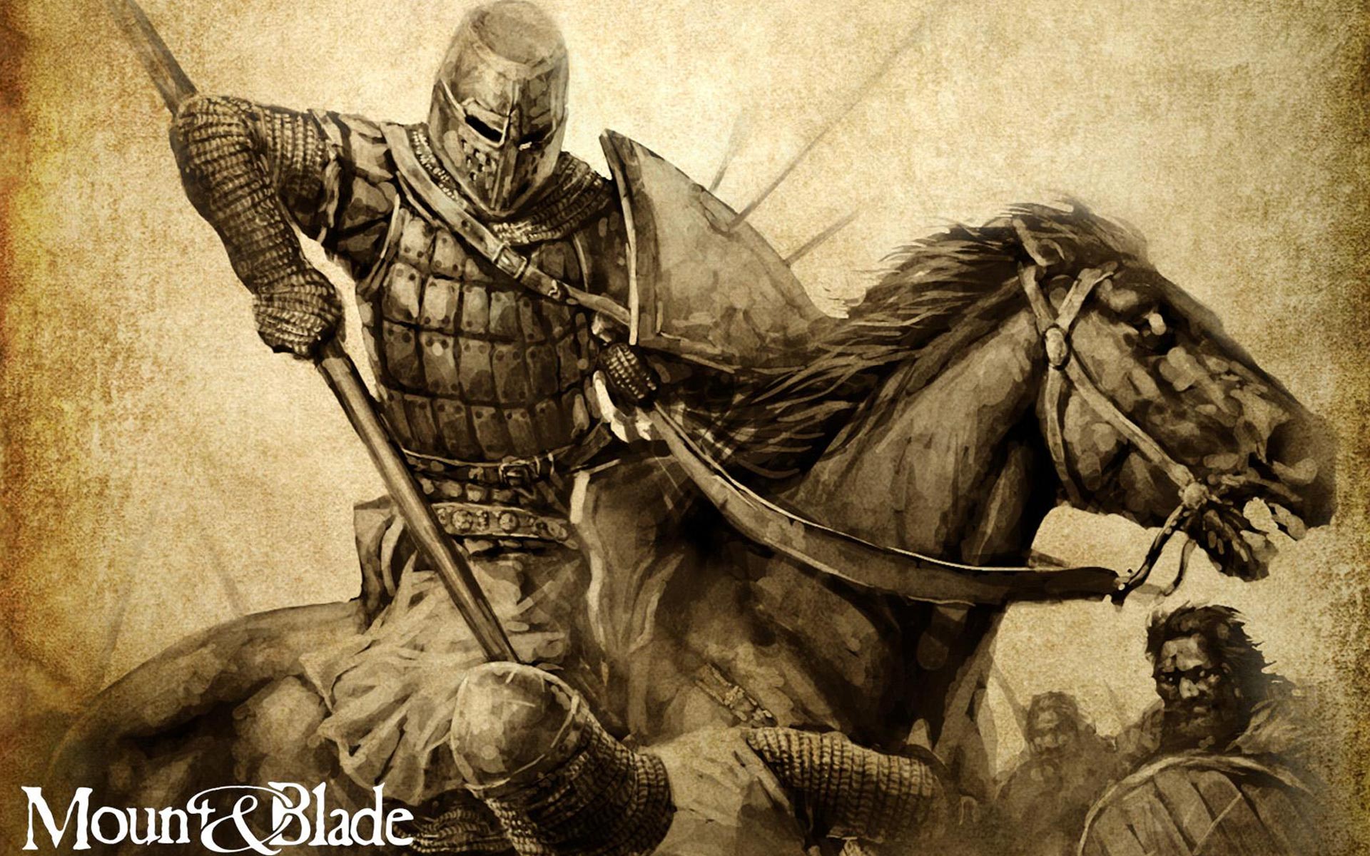 mount, And, Blade, Fantasy, Warrior, Armor, Knight, Battle, Horse, Poster Wallpaper