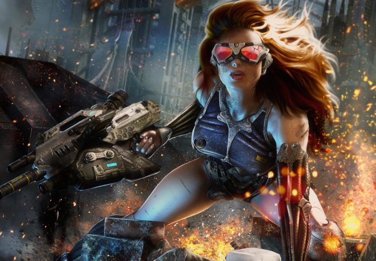 entertainment, Crysis, Video games, Games, Women, Warriors, Soldiers HD Wallpaper Desktop Background
