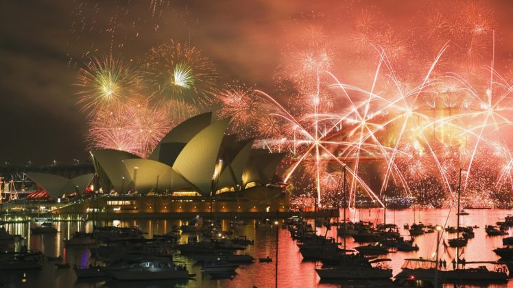new, Year, Sydney, Australia HD Wallpaper Desktop Background