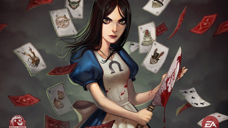 cards, Video, Games, Alice, In, Wonderland, Knives, Alice , Madness, Returns, Electronic, Arts HD Wallpaper Desktop Background