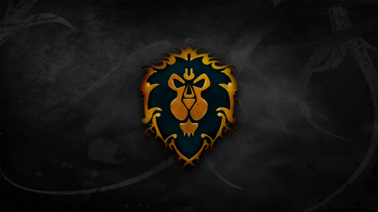 world, Of, Warcraft, Crest, Lions, Alliance HD Wallpaper Desktop Background