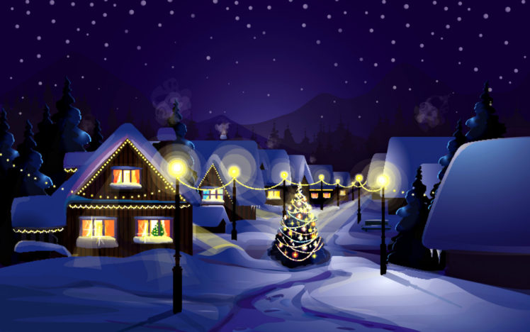 holidays, Christmas, Seasonal, Snow, Festive HD Wallpaper Desktop Background
