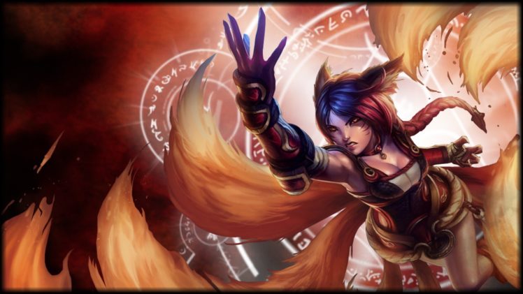 video, Games, Don, League, Of, Legends, Ahri, Magic, Circles, Trust, Game, Characters HD Wallpaper Desktop Background