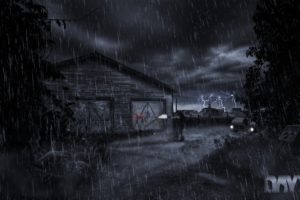 horror, Video, Games, Rain, Zombies, Execution, Lonely, Silent, Photo, Manipulation, Shot, Dayz, Game